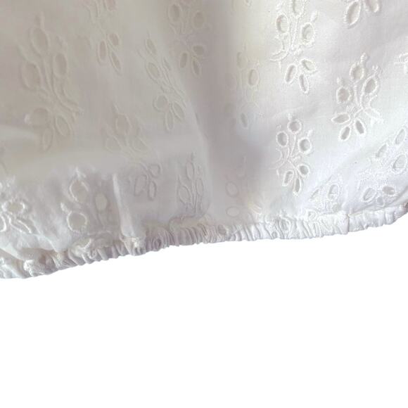 Cami NYC Ardana Eyelet White One Shoulder Blouse Top size large - Picture 6 of 9